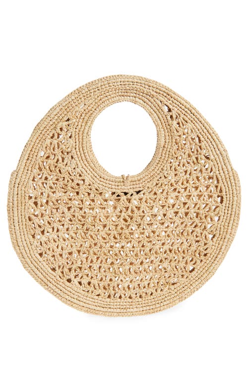 Jacquemus Le Petit Rond Raffia Shoulder Bag In Natural 142