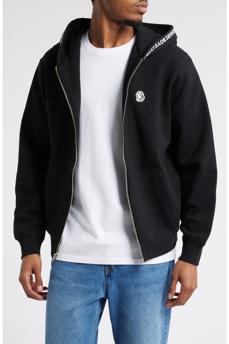 BB Orbit French Terry Zip Hoodie, Main, color, BLACK