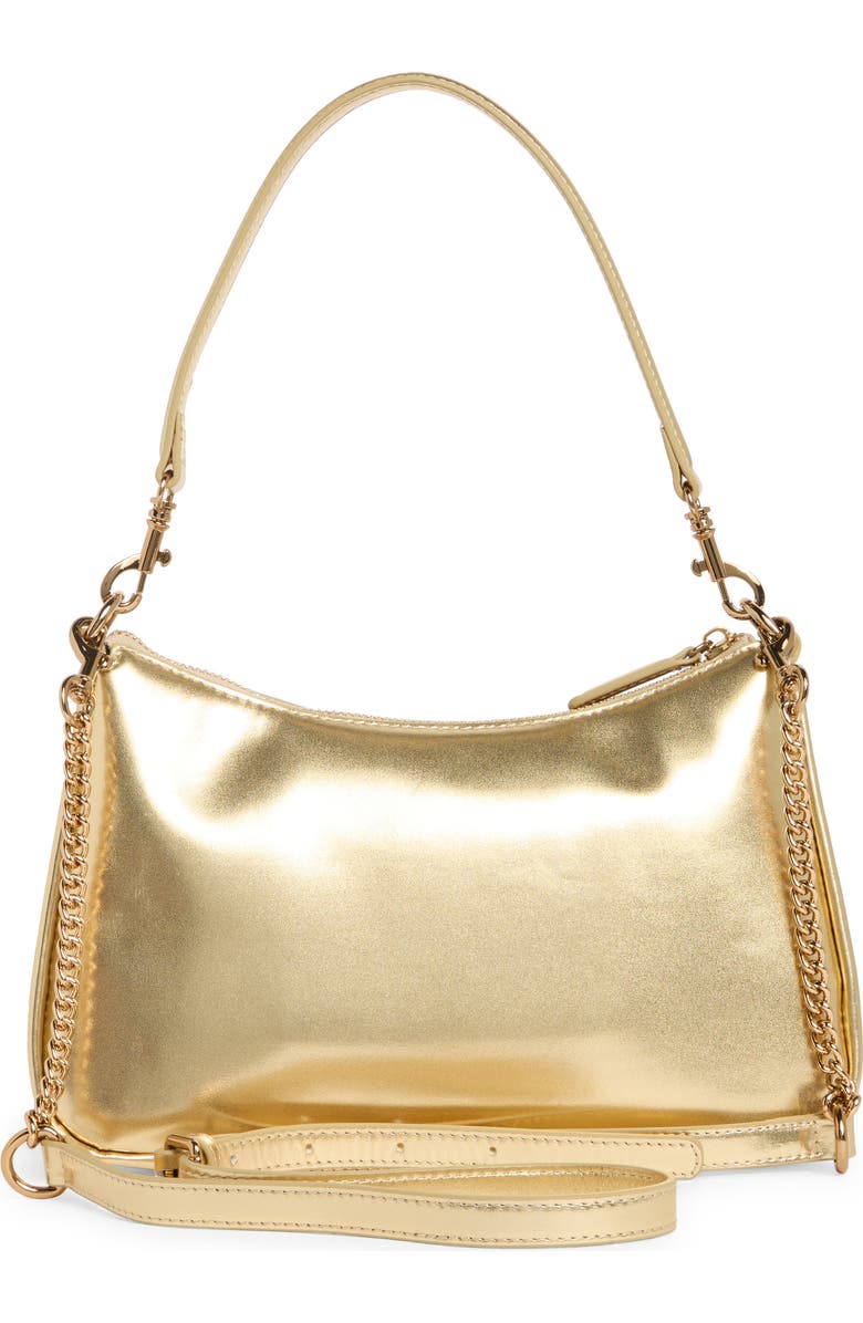 Kurt Geiger London Highgate Leather Shoulder Bag, Alternate, color, Gold