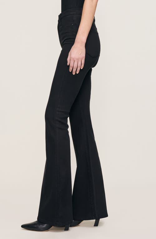 Dl1961 Rachel Instasculpt High Waist Flare Jeans In Black