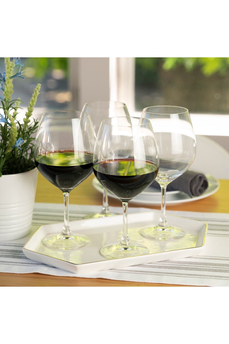 Vino Grande Burgundy Wine Glass Set of 4, Alternate, color, Clear