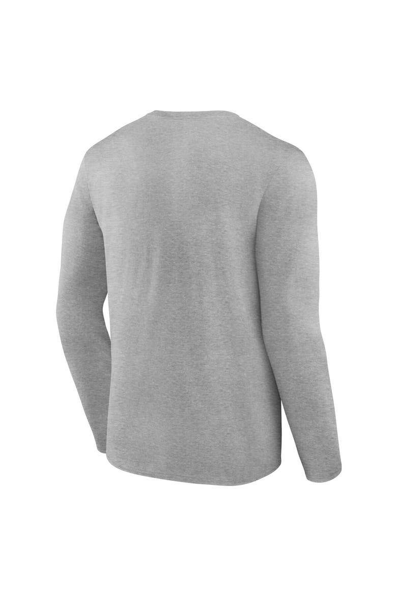 Men's Fanatics Branded Heather Gray Oregon Ducks Campus Long Sleeve T-Shirt, Alternate, color, Heather Gray