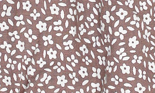 L'ovedbaby Floral Organic Cotton Gauze Bubble Romper In Almond Floral