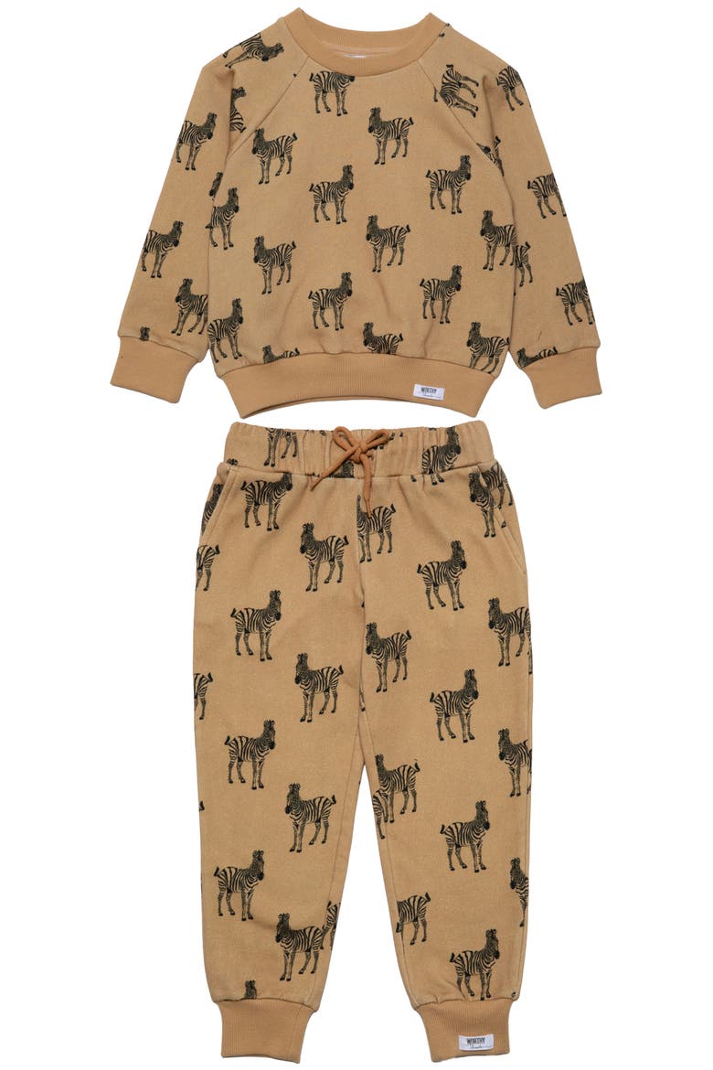 Lougewear Set, Main, color, Zebra