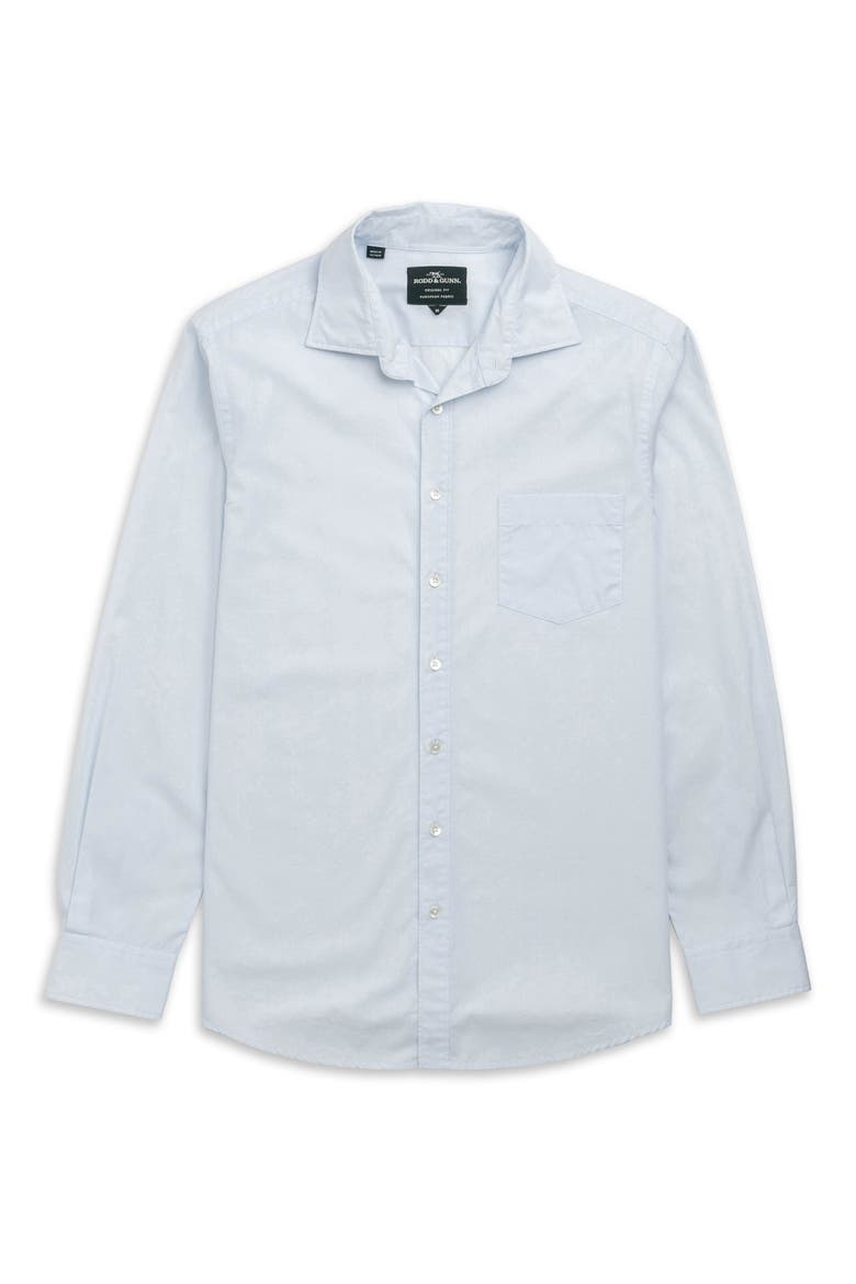 Polstead Organic Cotton Button-Up Shirt, Alternate, color, POWDER BLUE
