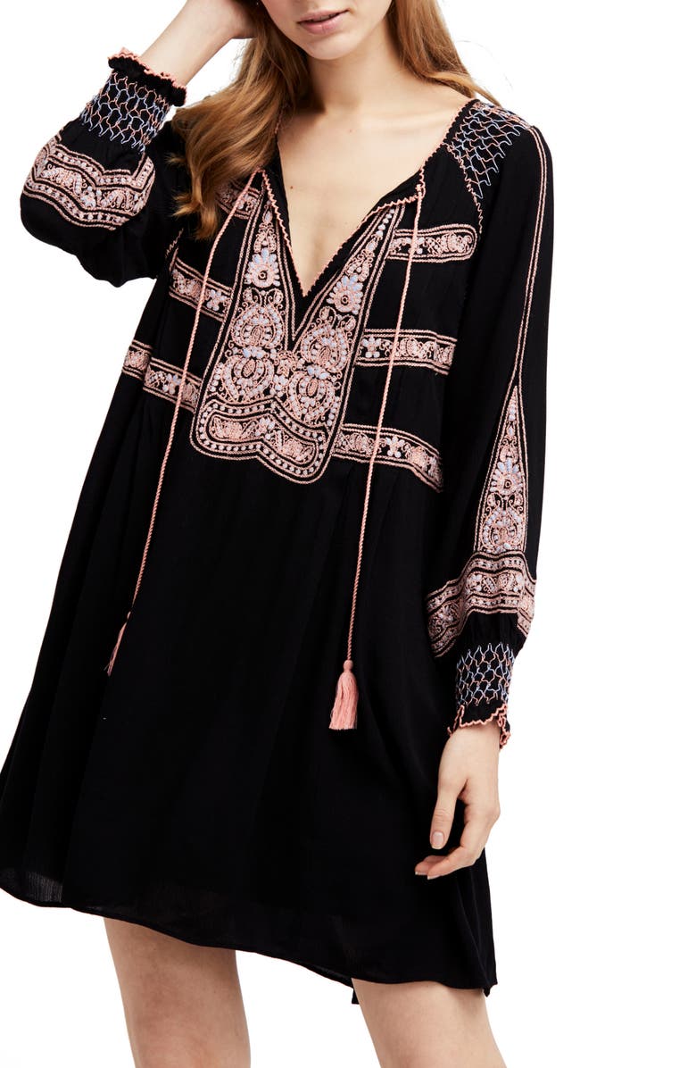 Free People Wind Willow Minidress, Alternate, color,