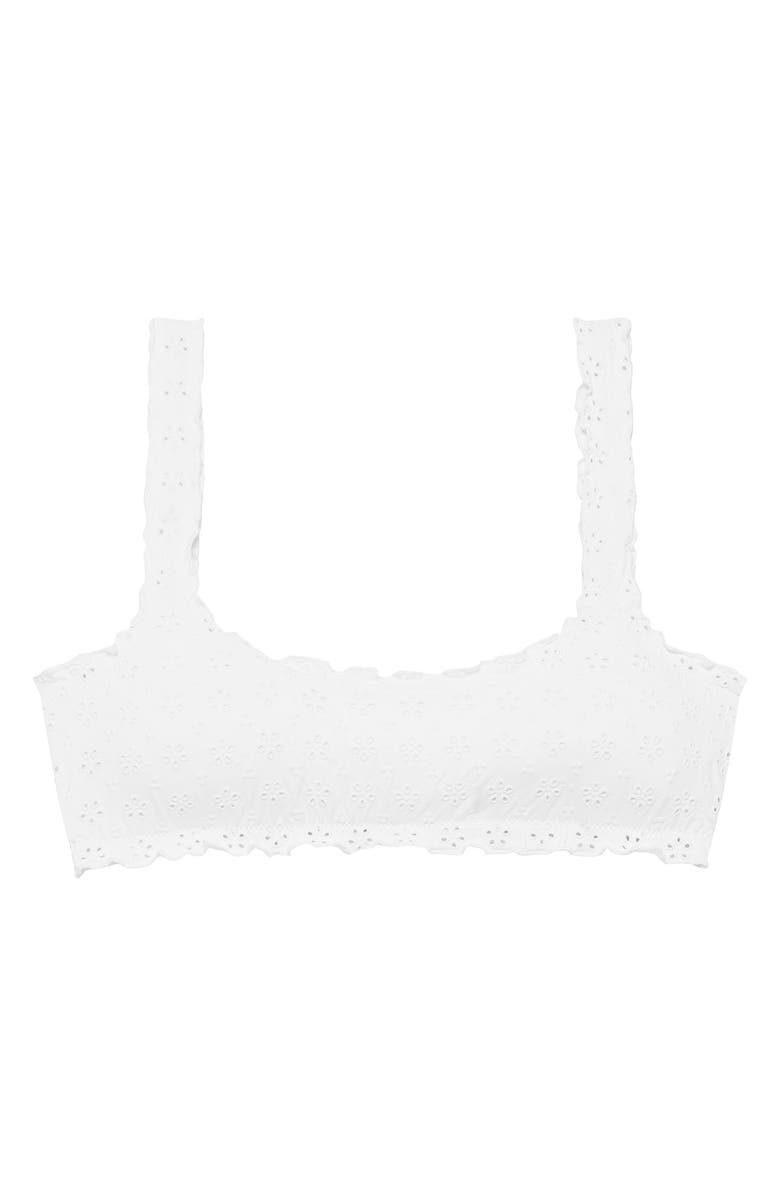 Polo Ralph Lauren Kennedy Ruffle Eyelet Bikini Top, Alternate, color, 