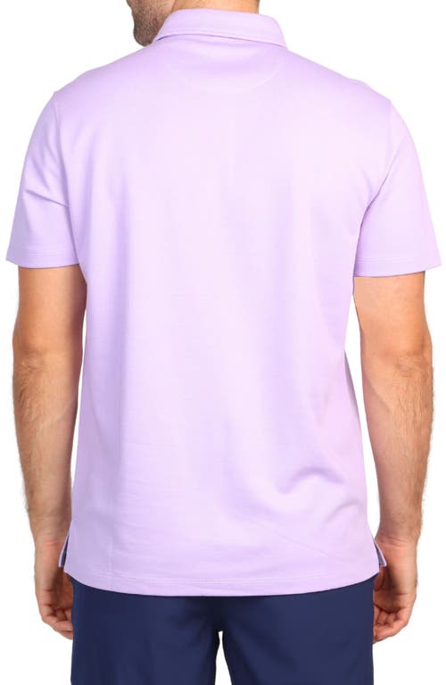 Tailorbyrd Solid Modal Blend Polo In Lilac