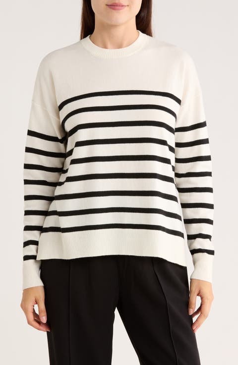 Stripe Crewneck Sweater