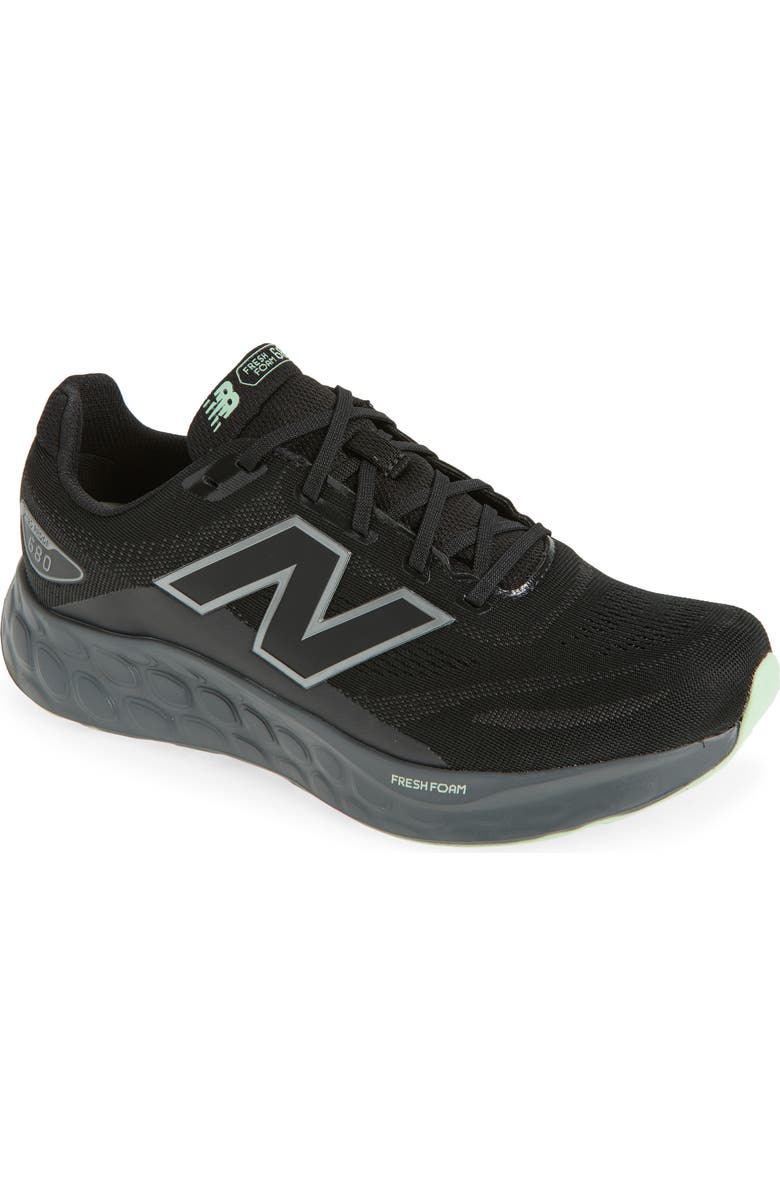 New Balance 680 Running Shoe - Multiple Widths Available, Main, color, Black/ Castlerock