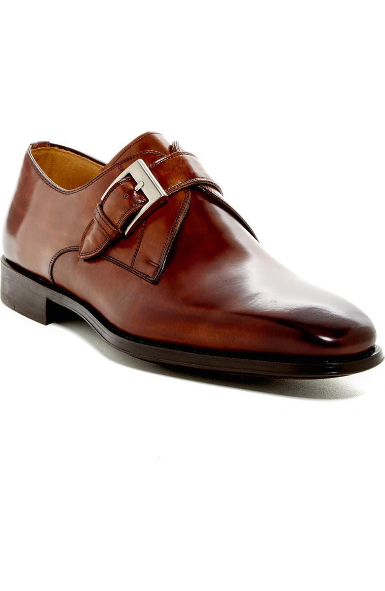 Magnanni Tudanca Leather Monk Strap Dress Shoe - Wide Width Available, Main, color,