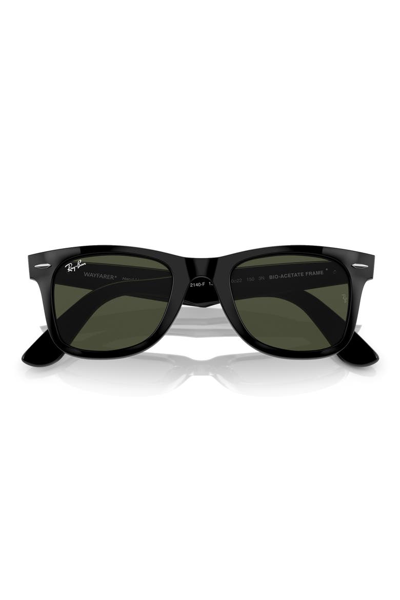 52mm Square Sunglasses, Alternate, color, BLACK / GREEN SMOKE