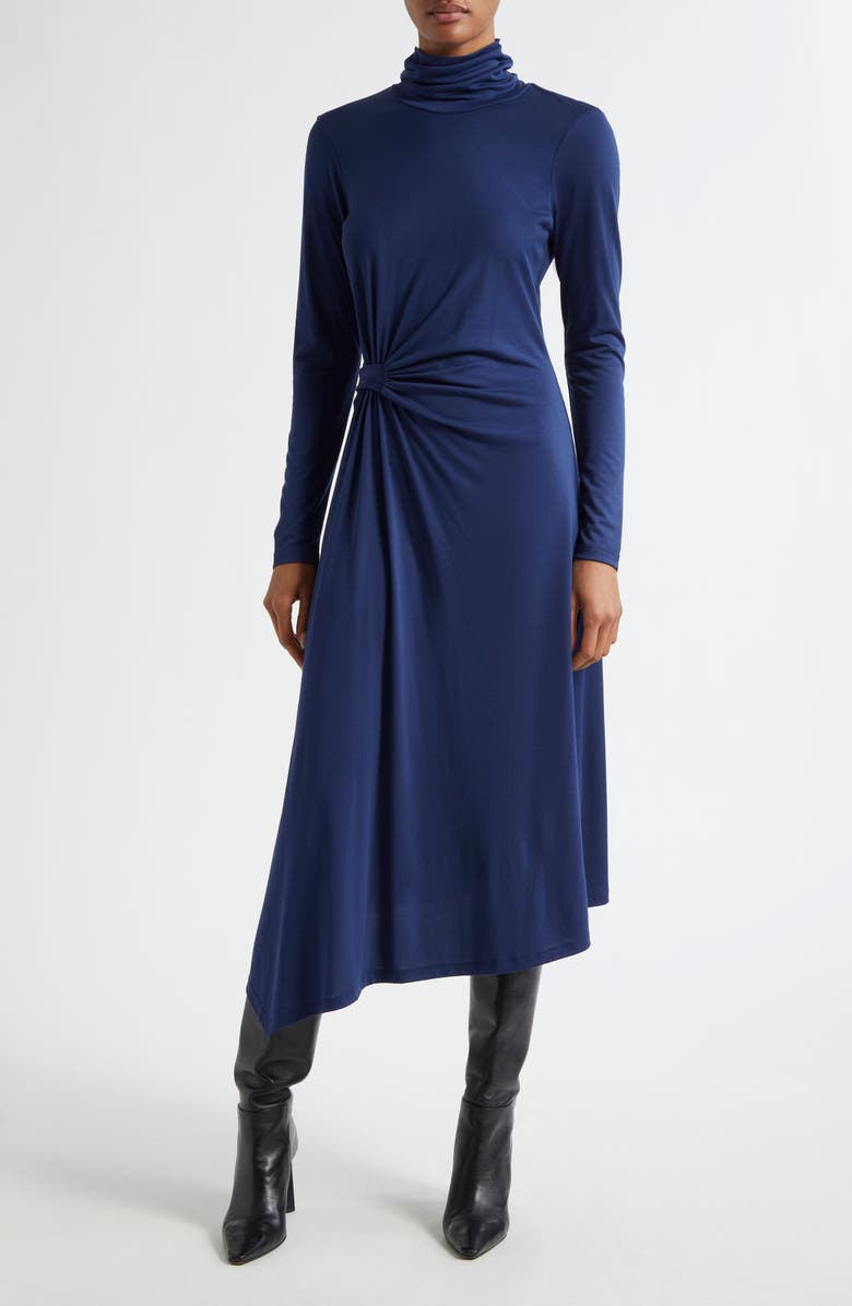 Reiss Casey Draped Jersey Midi Dress, Alternate, color,