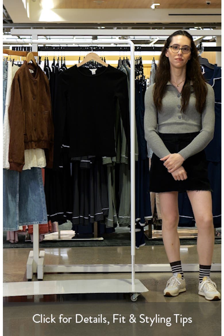 Rib Crewneck Long Sleeve Top video