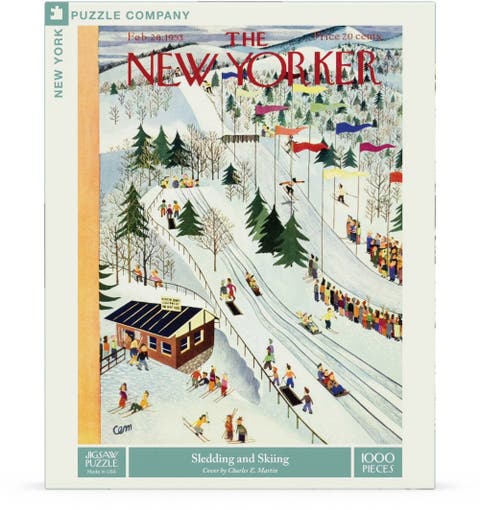 Sledding and Skiing 1000 Piece Puzzle