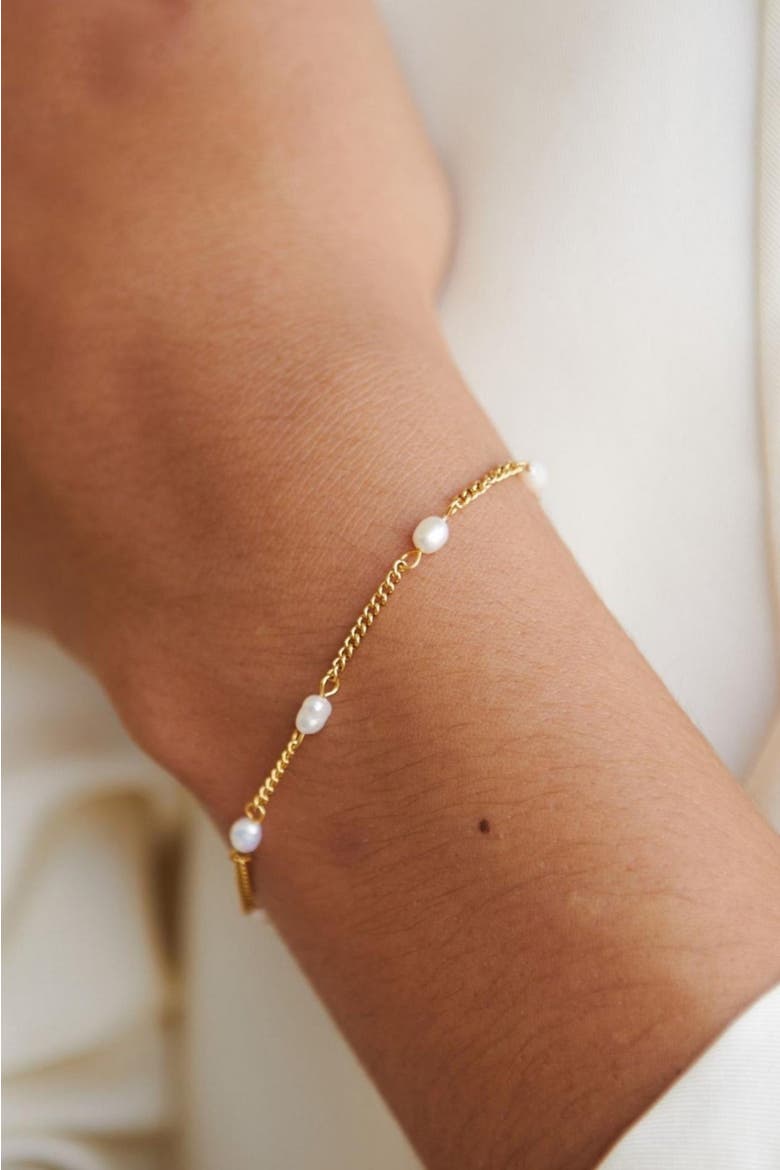 Lovina Freshwater Pearl Bracelet, Alternate, color, Gold