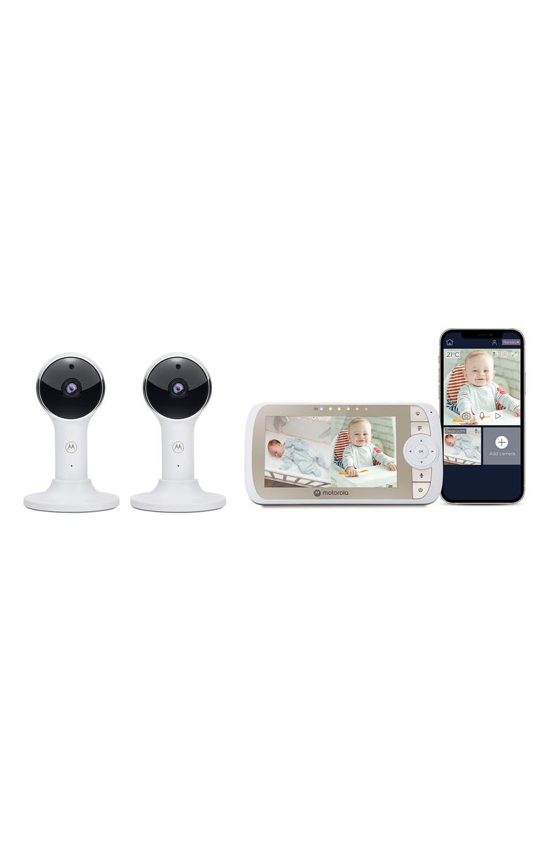 Motorola VM65 Connect-5 Video Wi-Fi Baby Monitor Set, Main, color, 