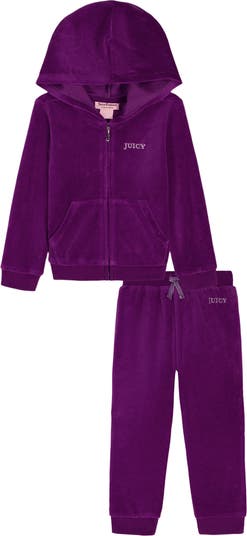 Kids' Velour Zip Hoodie & Joggers Set