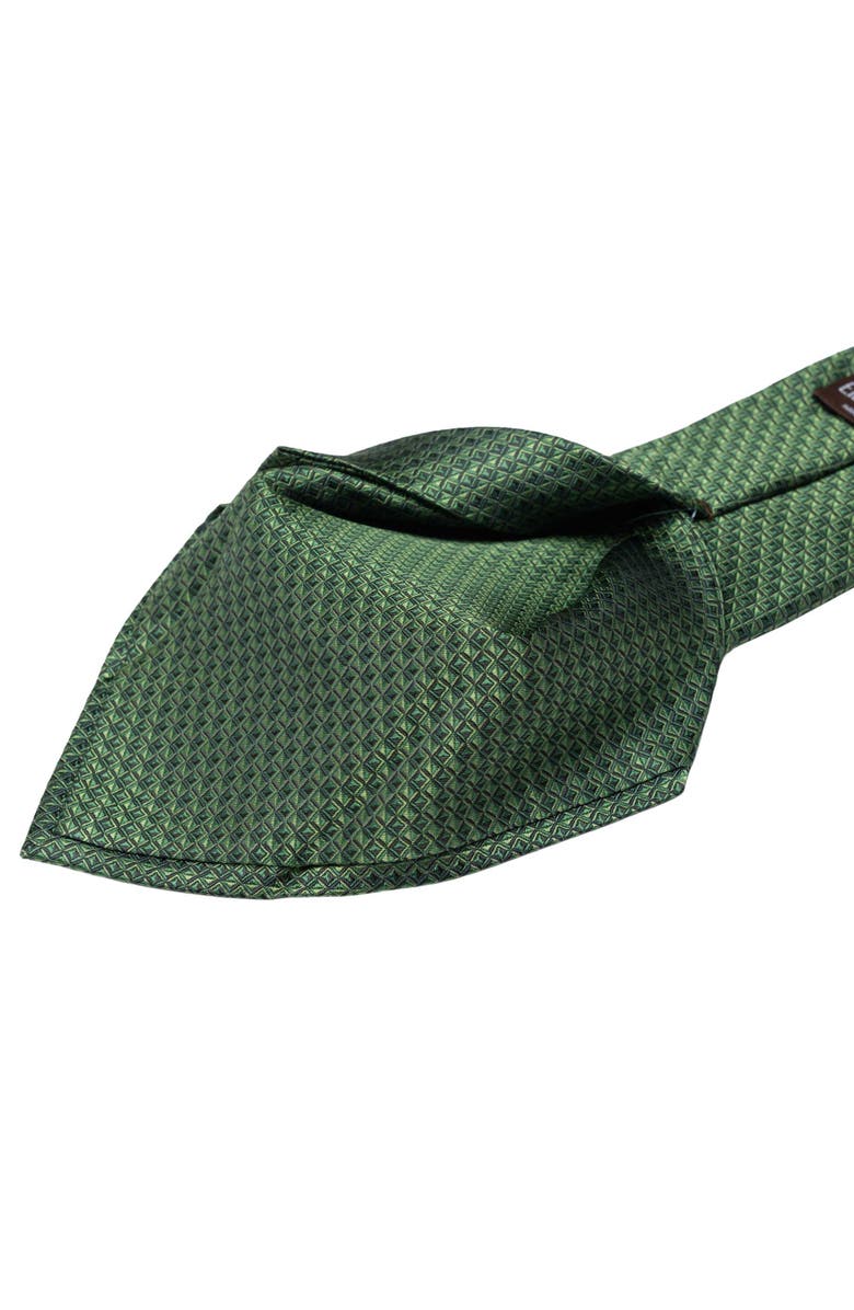 Elizabetta Brunelli - Extra Long Silk Jacquard Tie for Men, Alternate, color, Green
