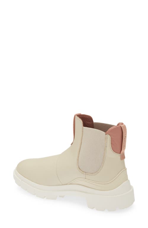 Olukai Hehi Waterproof Chelsea Leather Lug Boot In Brown