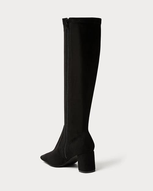 Weworewhat Knee High Glove Boot In Black