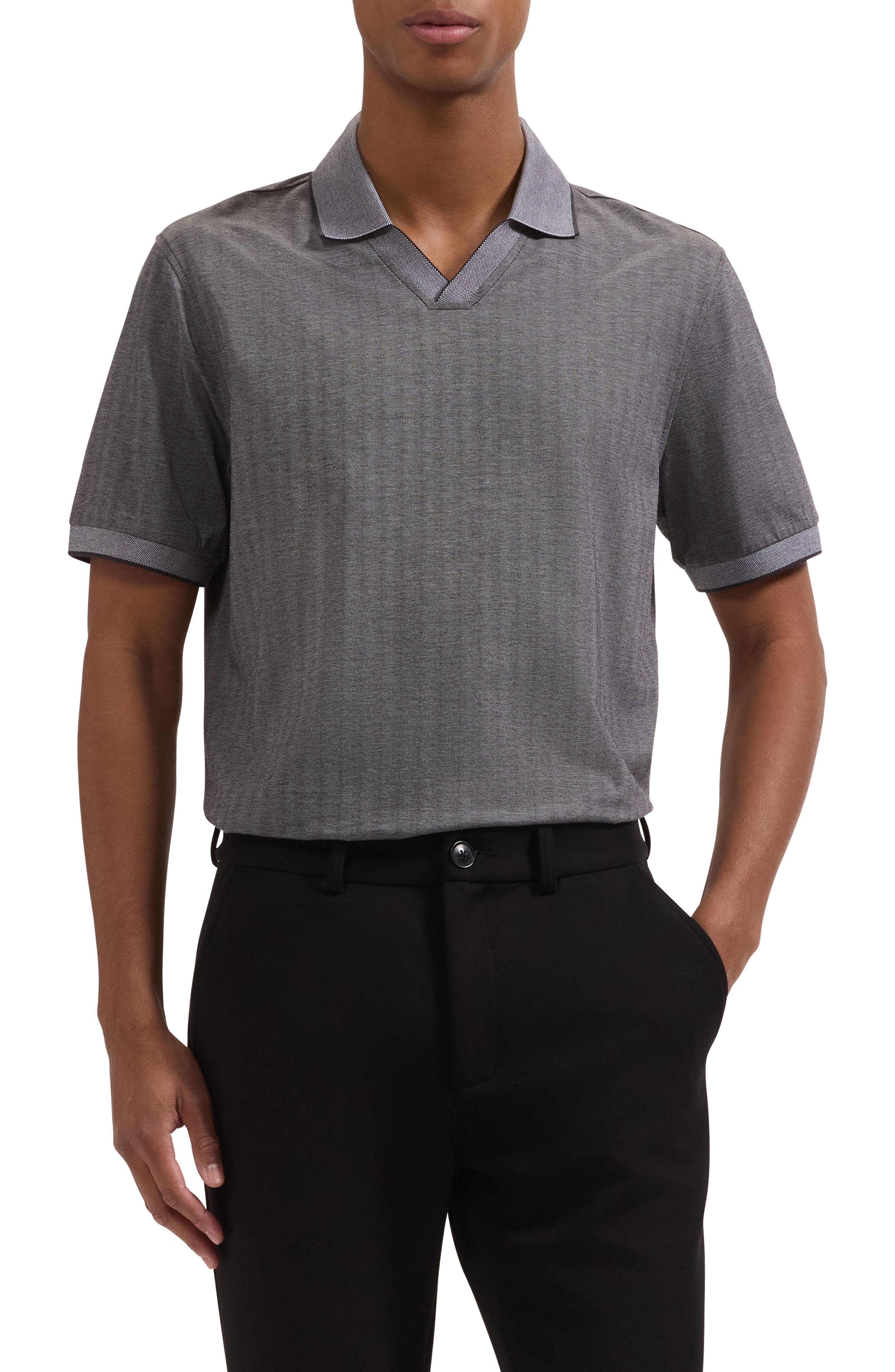 Tipped Johnny Collar Polo