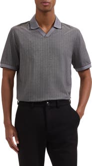Bugatchi Tipped Johnny Collar Polo