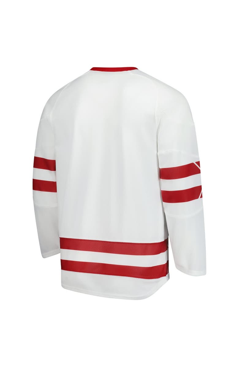 Under Armour Men's Under Armour White Wisconsin Badgers Replica Hockey Jersey, Alternate, color, White