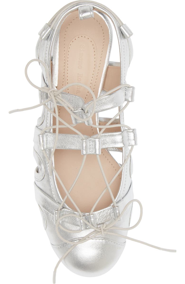 Simone Rocha Sporty Lace-Up Ballet Flat, Alternate, color,