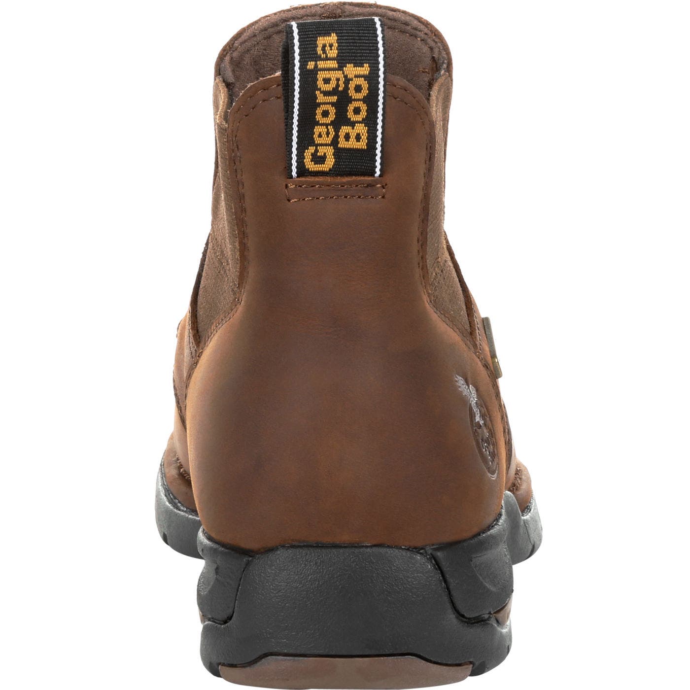 Georgia Boot Chelsea Waterproof Work Boot, Alternate, color, Dark Brown