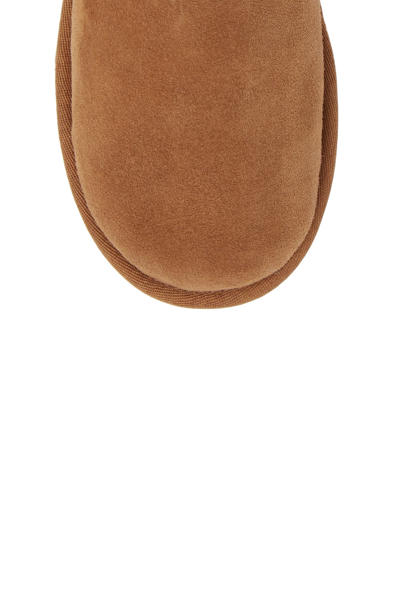 Daelynn Bow Genuine Shearling Boot, Alternate, color, CHESTNUT