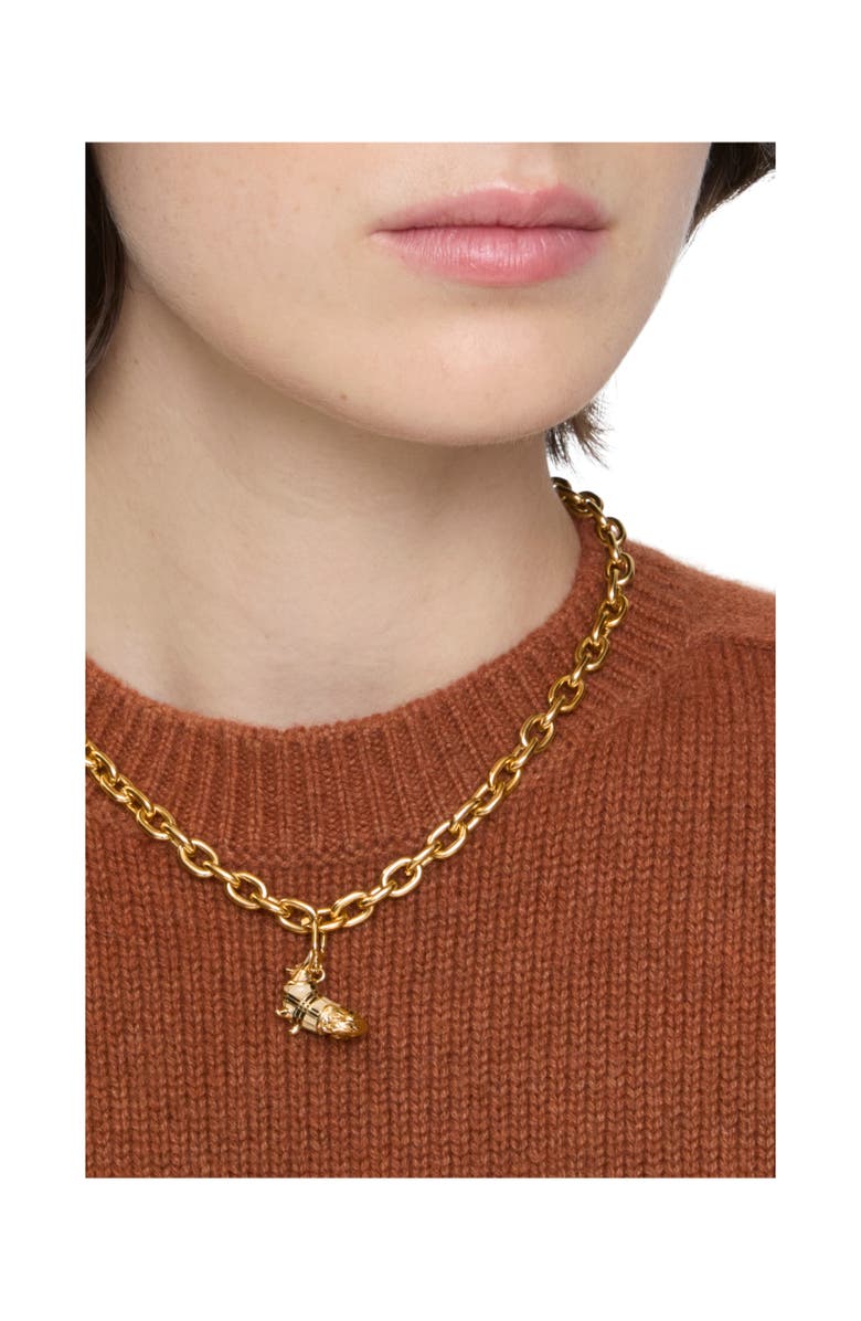 Burberry Corgi Charm, Alternate, color, Gold
