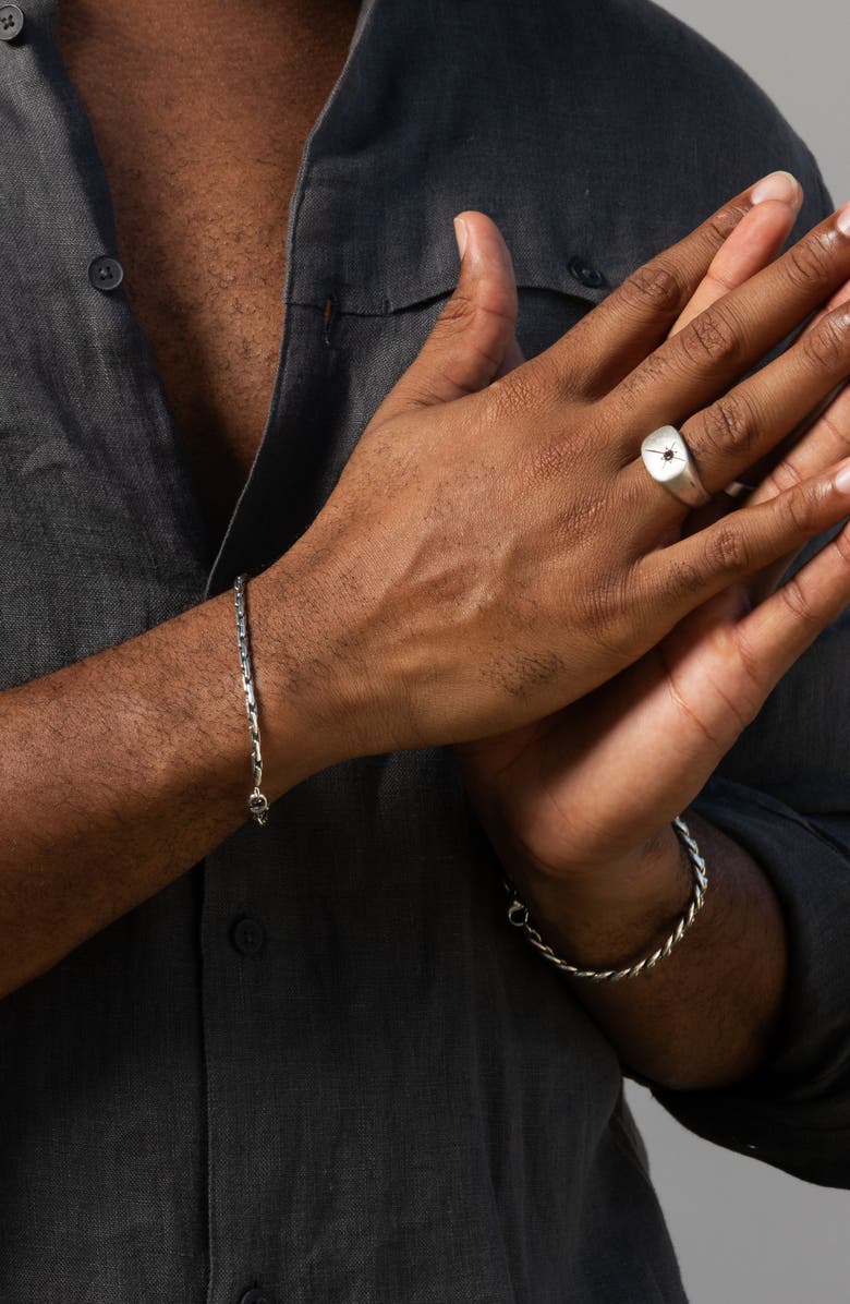 MIRANDA FRYE Men's Dean Ring, Alternate, color, Silver