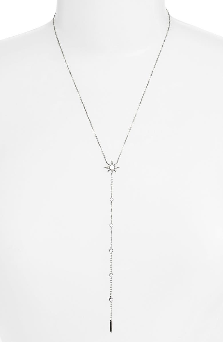 Nadri 'Starry Night' Y-Necklace, Main, color, 