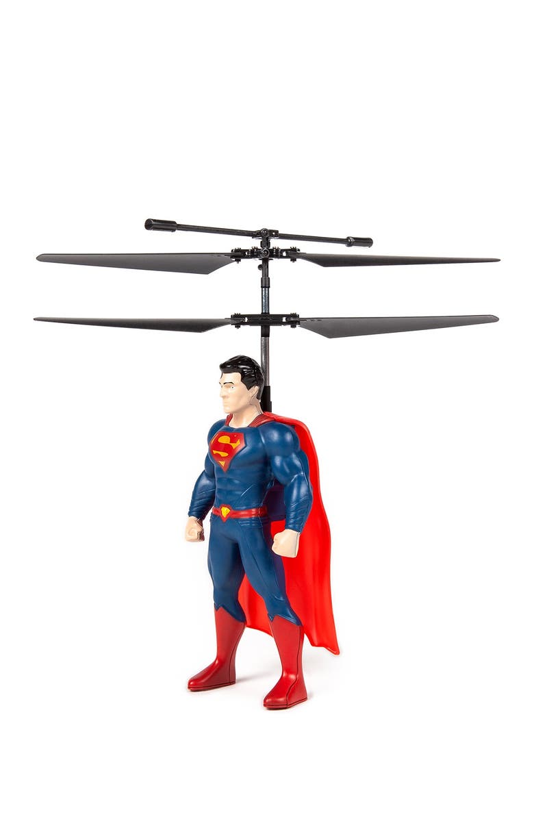 WORLD TECH TOYS Superman 2CH IR Flying Figure Helicopter, Alternate, color, Red