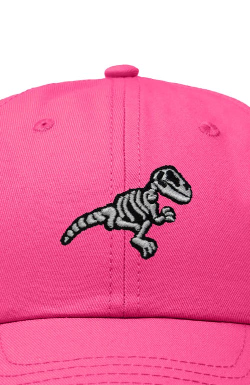 Dalix Fossil Embroidered Outdoor Hat In Hot Pink