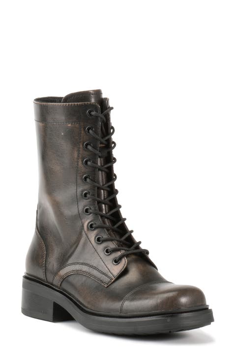 Karlie Lace-Up Cap Toe Bootie (Women)