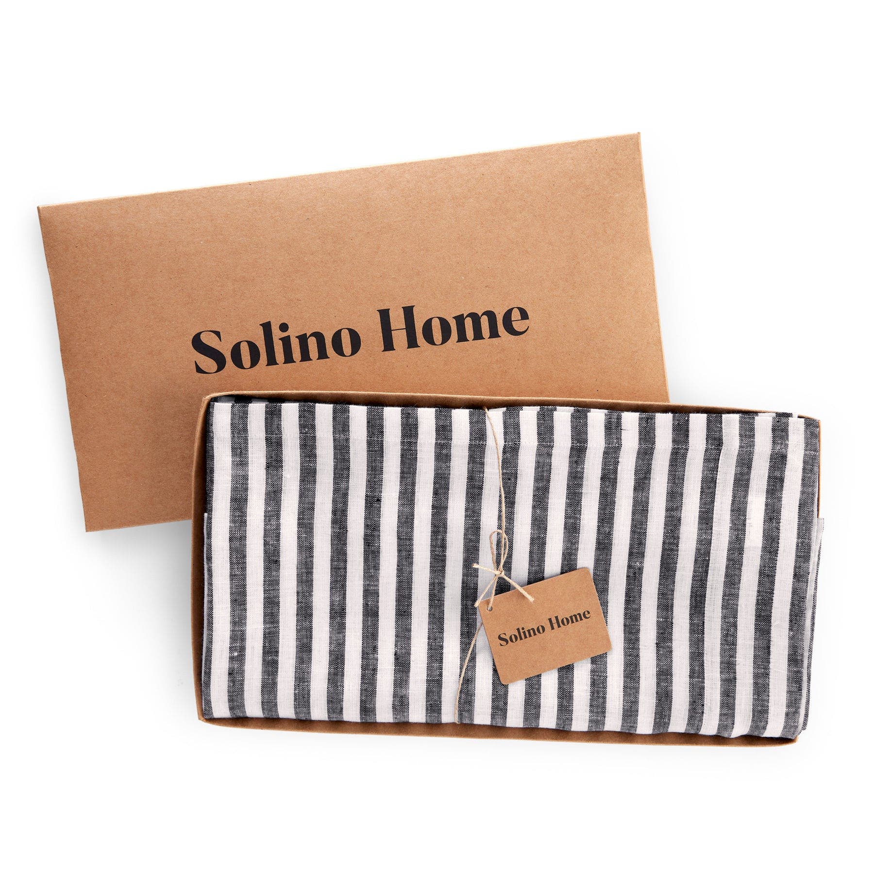 Solino Home Amalfi Stripe Linen Tablecloth