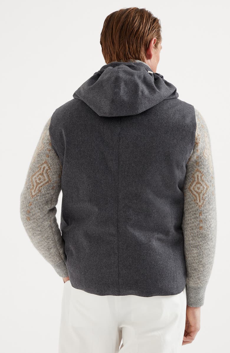 Brunello Cucinelli Flannel down vest, Alternate, color, 