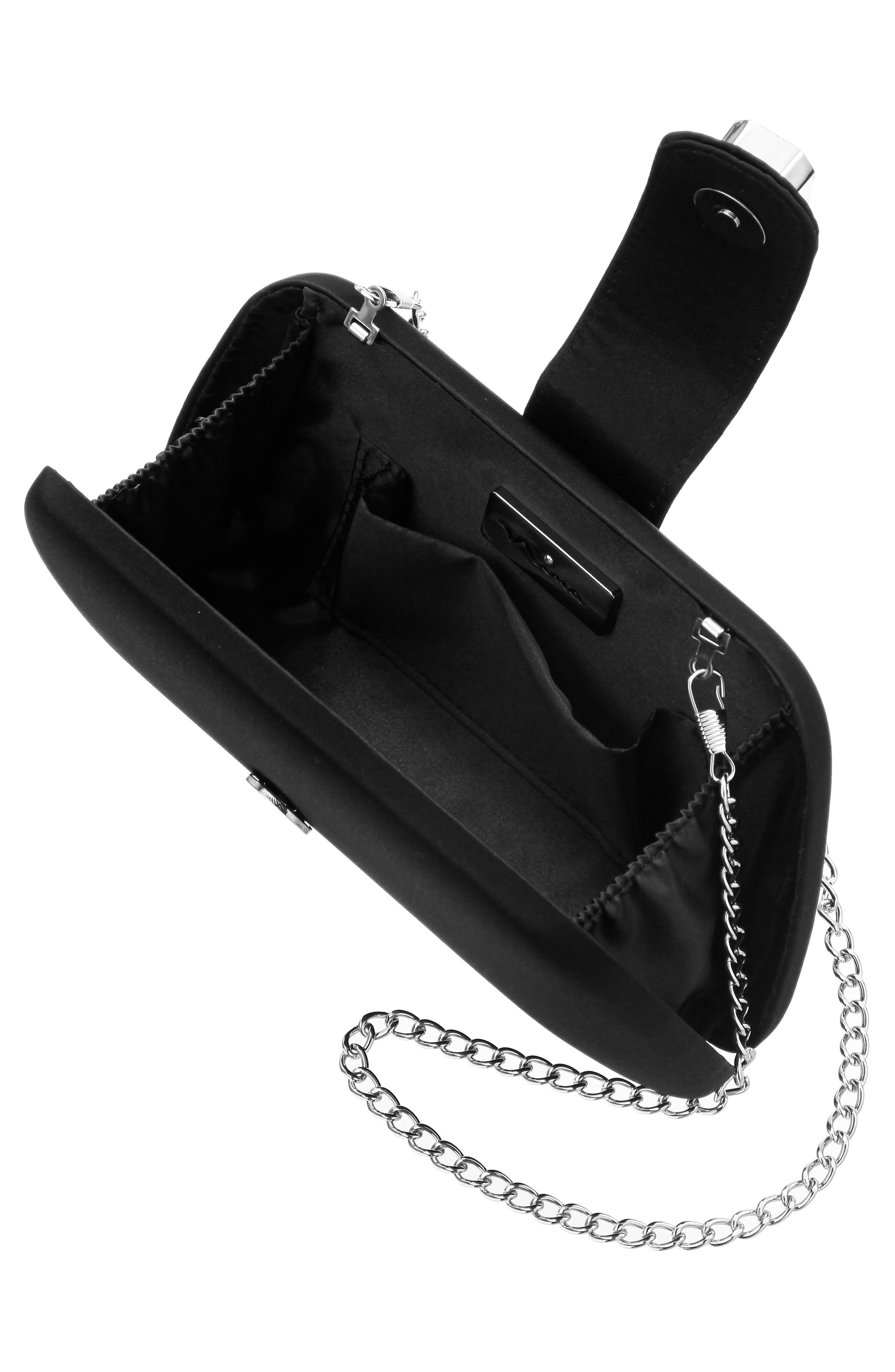 Nina Danni Clutch, Alternate, color, Black