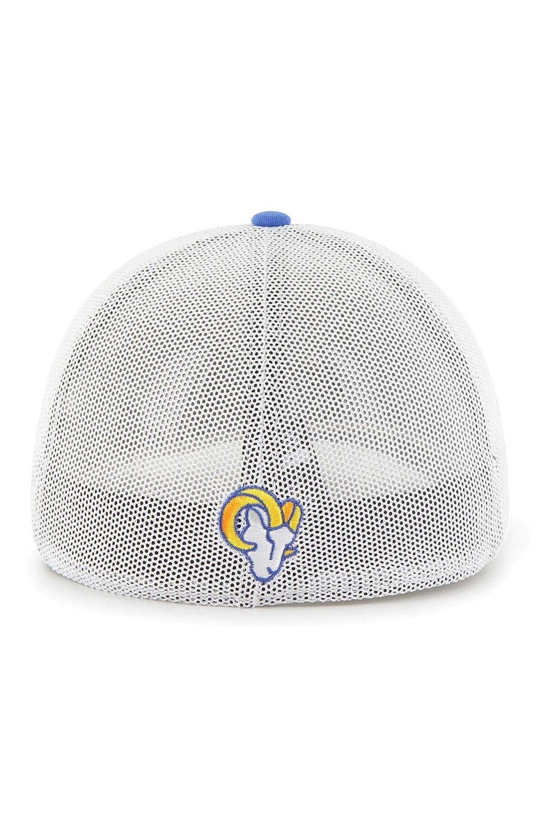 '47 Men's '47 Blue Los Angeles Rams Leather Head Flex Hat, Alternate, color, Blue