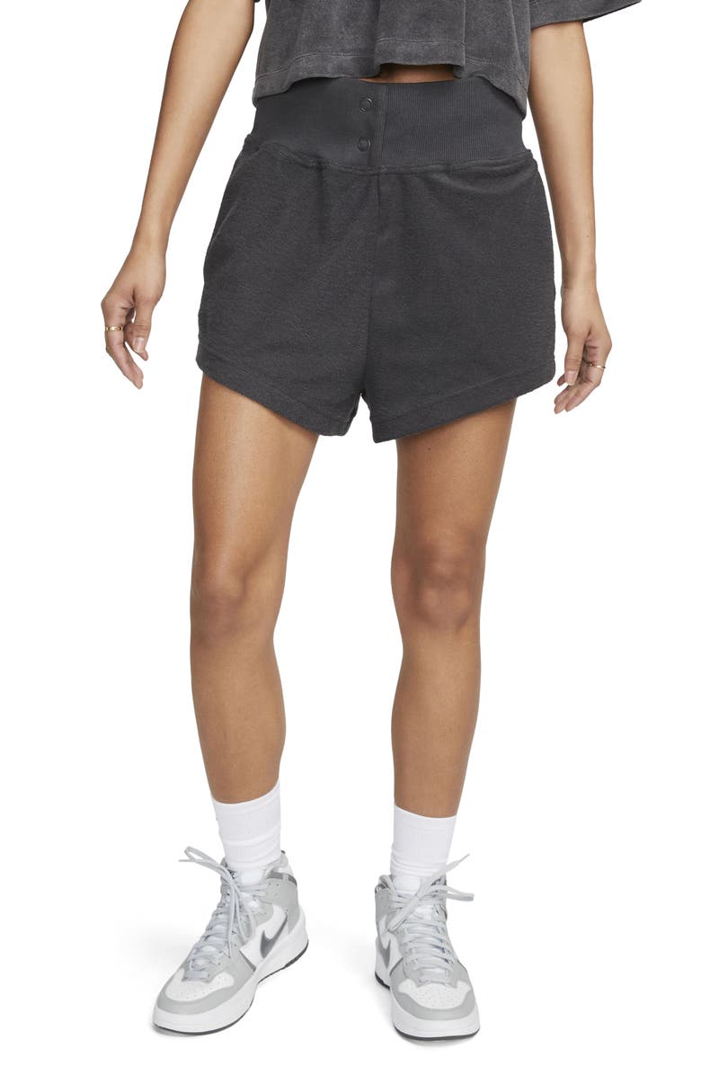Nike High Waist Reverse French Terry Shorts, Main, color,