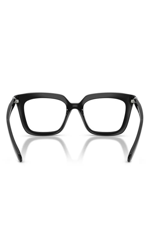 Swarovski 49mm Square Optical Glasses In Black