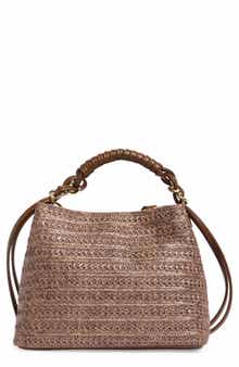 BCBG Woven Double Compartment Satchel