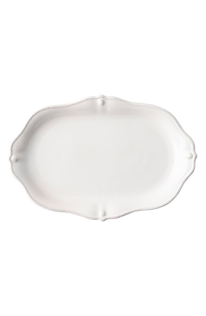 Juliska Berry & Thread Scalloped Platter, Main, color, Whitewash