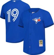 Mitchell & Ness Men's Mitchell & Ness Jose Bautista Blue Toronto Blue Jays Authentic Batting Practice Jersey