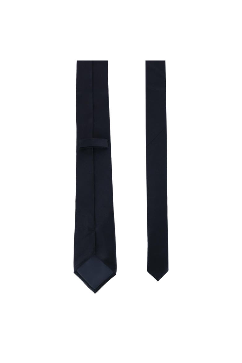 Sutton Solid Color Silk Brace and Necktie Combo, Alternate, color, Black