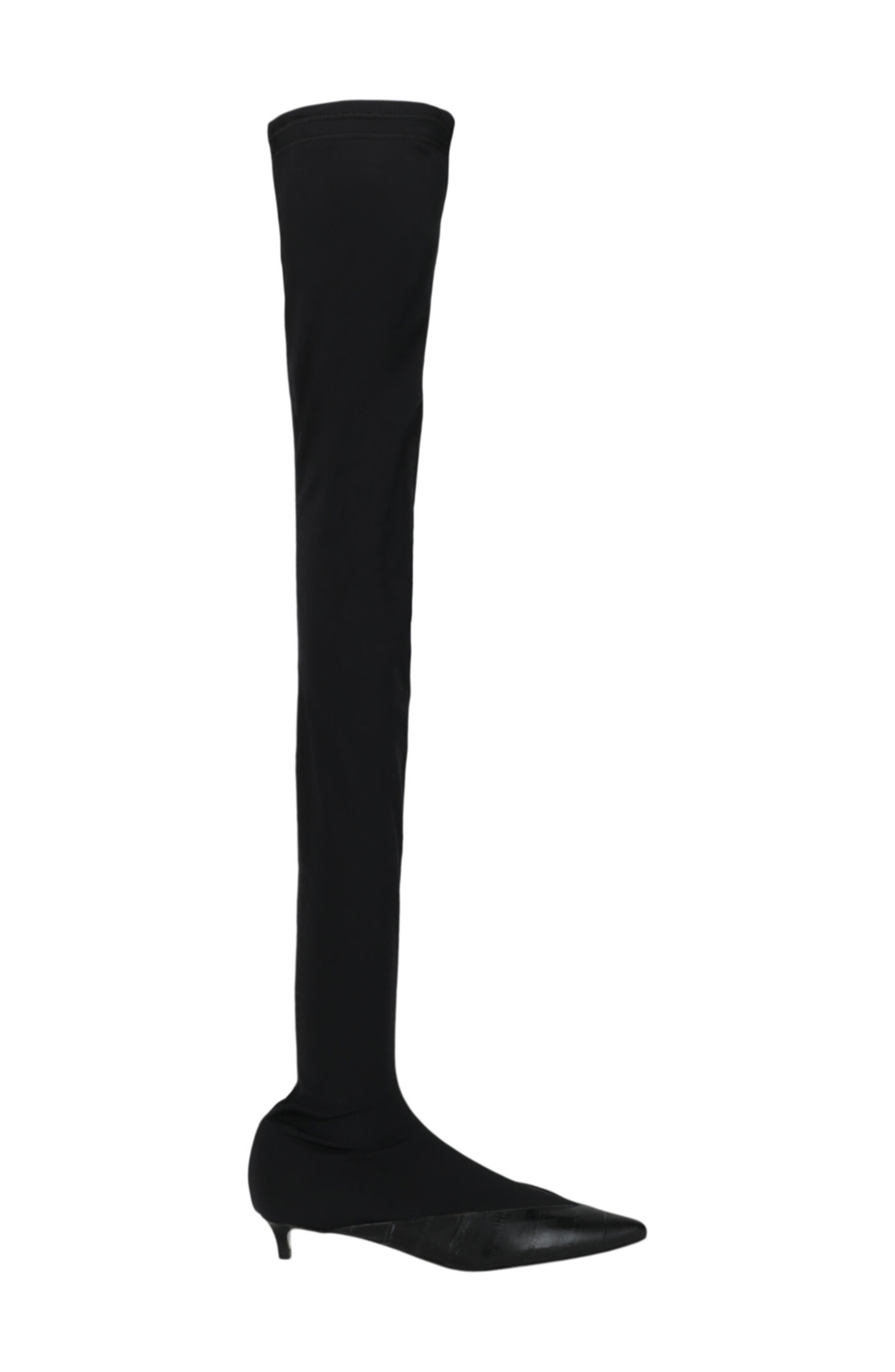 Givenchy Stretch Over-the-Knee Kitten Heel Boot, Alternate, color, Black