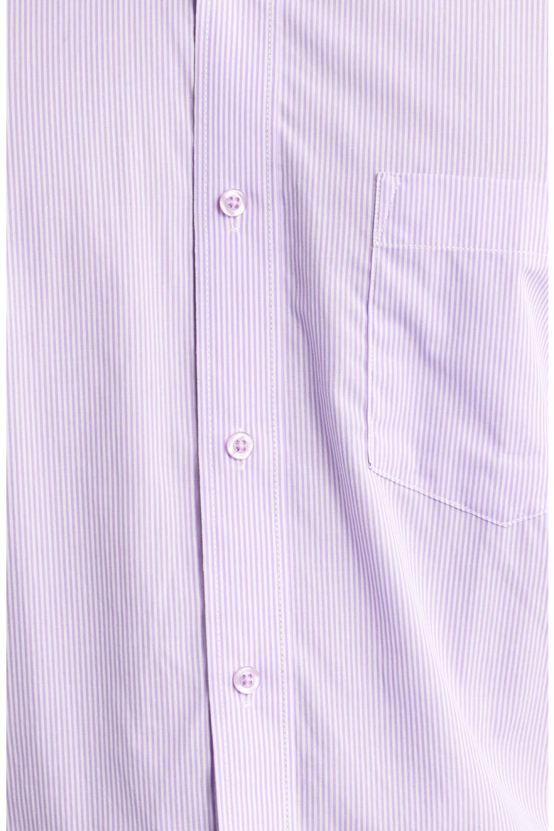Eagle Regular Fit Stripe Cotton Button-Down Oxford Shirt, Alternate, color, LILAC