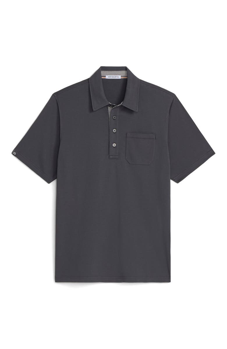 ASHWORTH GOLF Uppers Polo, Alternate, color, Asphalt